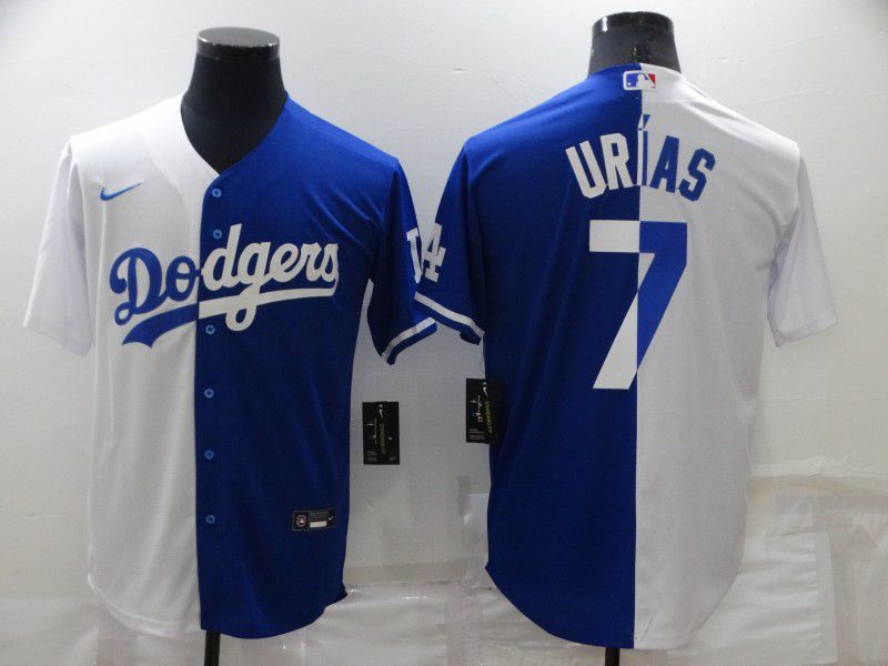 Men Los Angeles Dodgers #7 Urias white blue Game Nike 2022 MLB Jerseys->los angeles dodgers->MLB Jersey